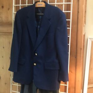 Lands End classic blue blazer 42 S